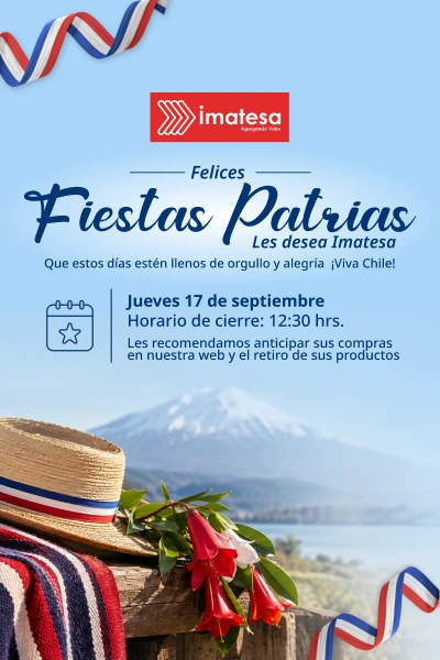 Horario fiestas patrias